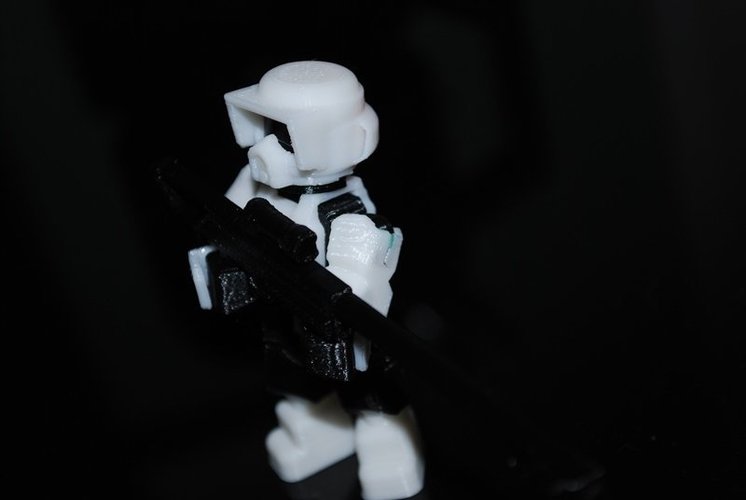 Imperial Scout - K2 - Open Source Minifig 3D Print 55583