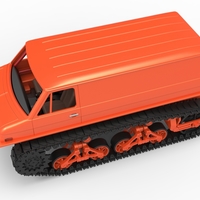 Vintage Monster tank Version 3 Scale 1:25 - Thumbnail 4