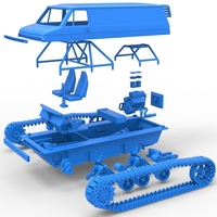 Vintage Monster tank Version 3 Scale 1:25 - Thumbnail 24