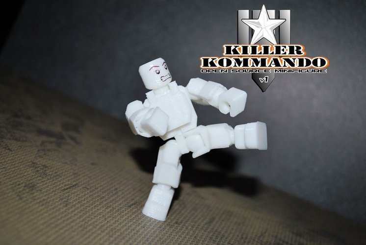Killer Kommando v1.3 - 2.16.2015 - A Better Minifig - Open Sourc 3D Print 55588
