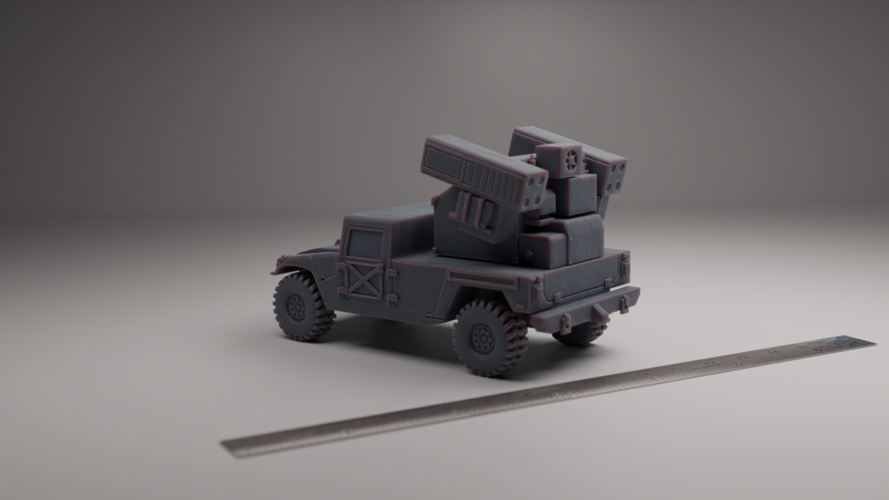 HUMVEE WITH AVENGER AA  3D Print 555945