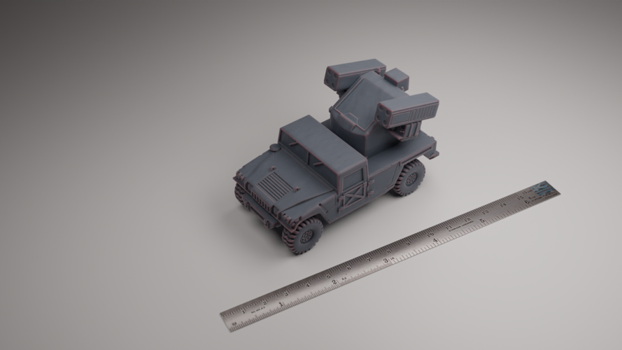 HUMVEE WITH AVENGER AA  3D Print 555946