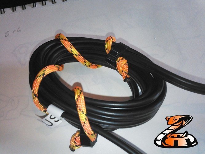 Cord Cobra - Flat Wrapper - conventional power cord wrapper 3D Print 55600