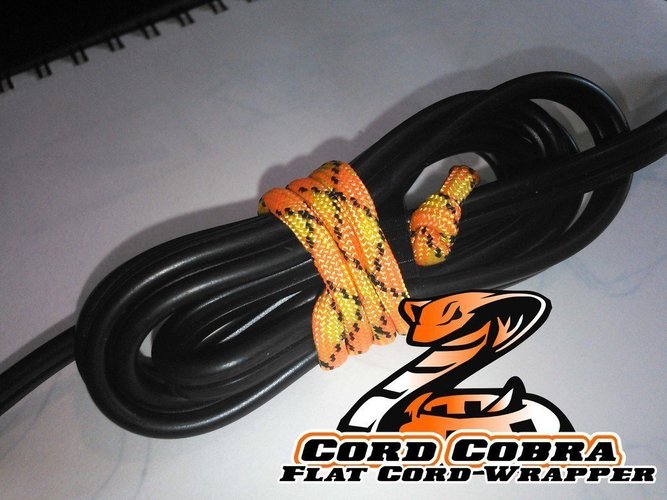 Cord Cobra - Flat Wrapper - conventional power cord wrapper 3D Print 55601