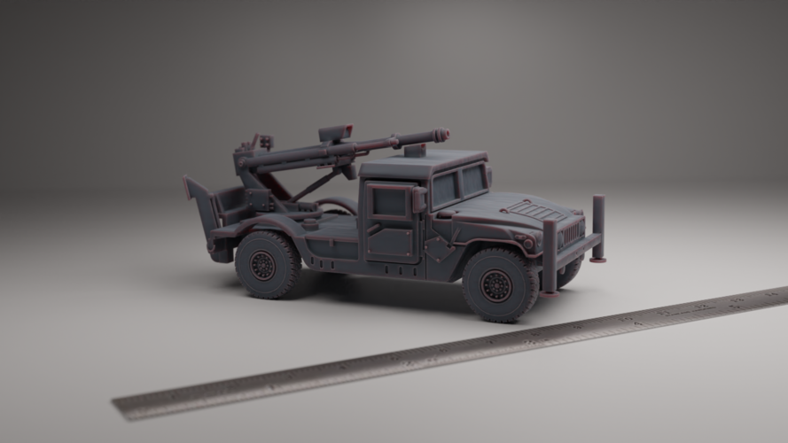 HUMVEE WITH HAWKEYE HOTWITZER