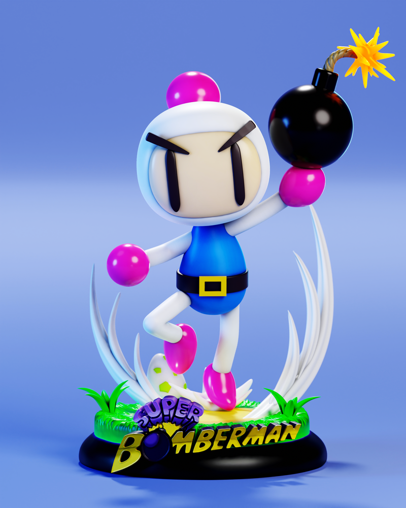bomberman Statue 
