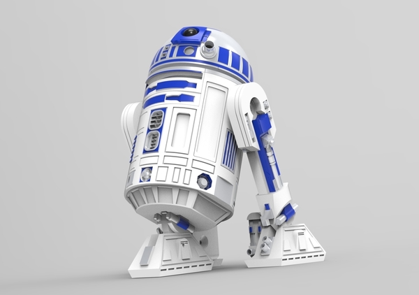 Medium Star Wars R2D2 storage 3D Printing 556169