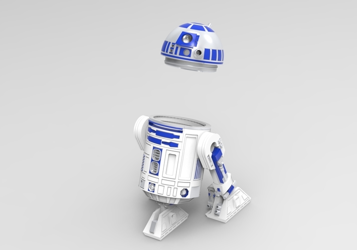 Star Wars R2D2 storage 3D Print 556172