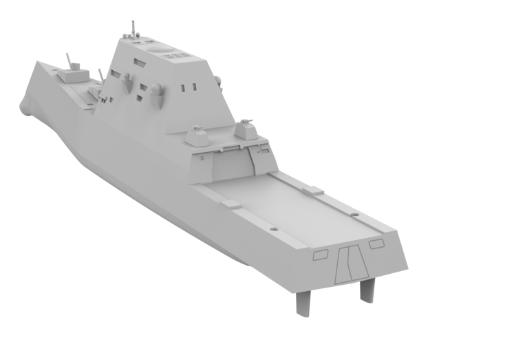 USS Zumwalt RC 3D Print 556290