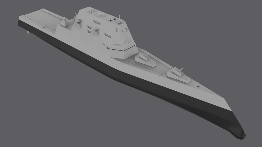 USS Zumwalt RC 3D Print 556294