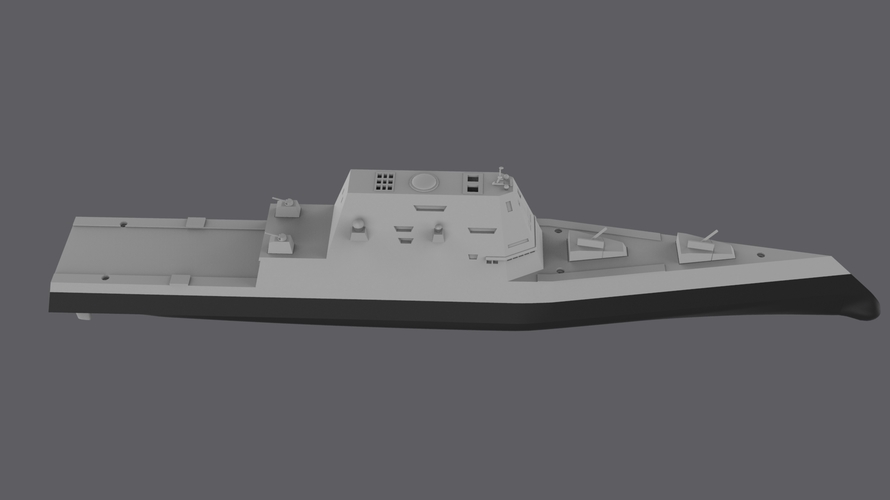 USS Zumwalt RC 3D Print 556296