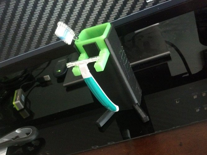 Toothbrush and Razor Holder 3D Print 55630