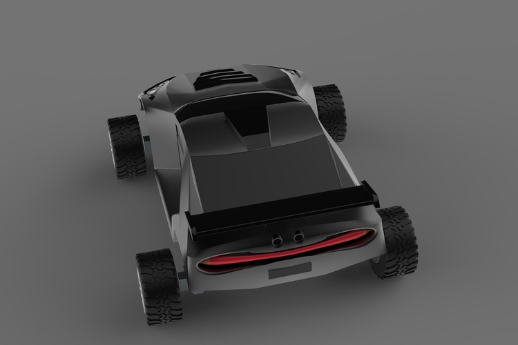 Futurist offroad car 3D Print 556310