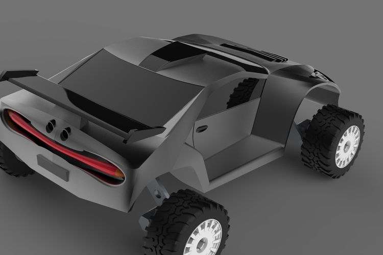 Futurist offroad car 3D Print 556311