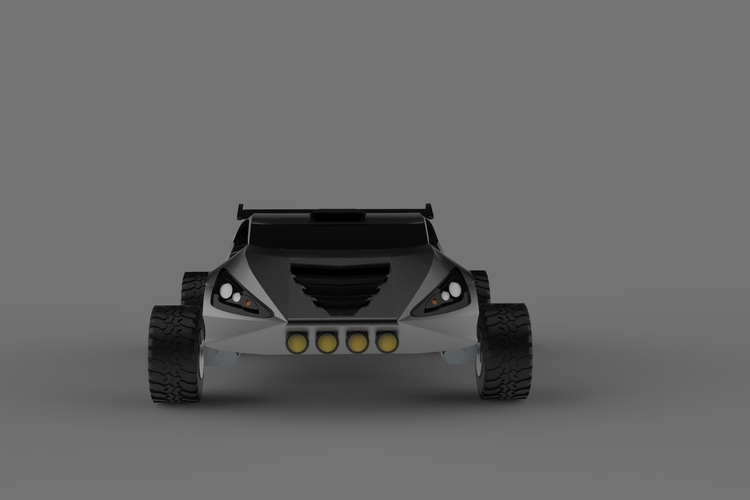 Futurist offroad car 3D Print 556316