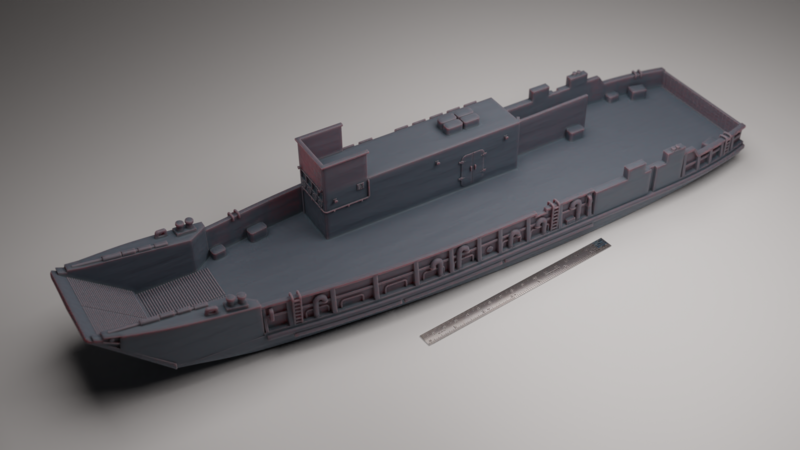 LANDING CRAFT UTILITY LCU 1600 CLASS - Pinshape