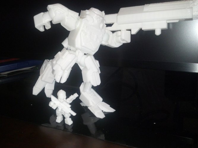 Titanfall Titan - Atlas Model V2 - scalable and poseable 3D Print 55644