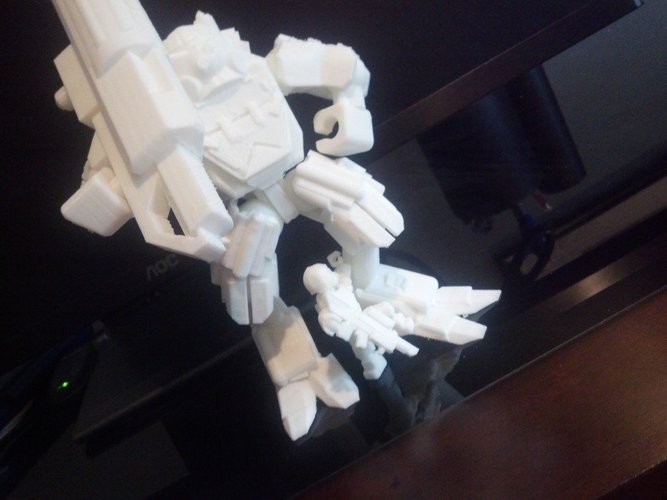Titanfall Titan - Atlas Model V2 - scalable and poseable 3D Print 55645