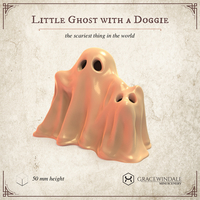 Small Little Ghost with a Doggie 3D Printing 556570