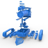 Vintage Monster tank Version 4 Scale 1:25 - Thumbnail 21