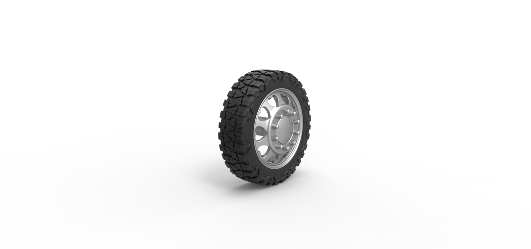 Front semi wheel for pickup Version 25 Scale 1:25 3D Print 556737