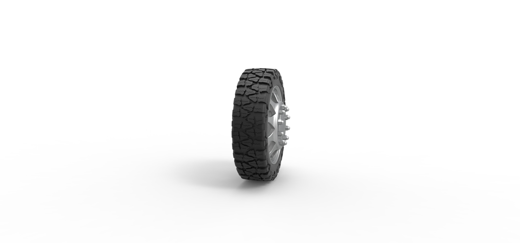 Front semi wheel for pickup Version 25 Scale 1:25 3D Print 556738