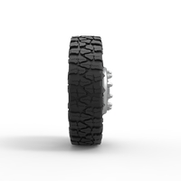 Front semi wheel for pickup Version 25 Scale 1:25 - Thumbnail 4