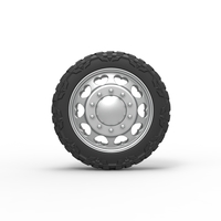 Front semi wheel for pickup Version 25 Scale 1:25 - Thumbnail 5