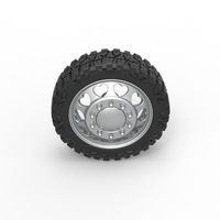 Front semi wheel for pickup Version 25 Scale 1:25 - Thumbnail 6