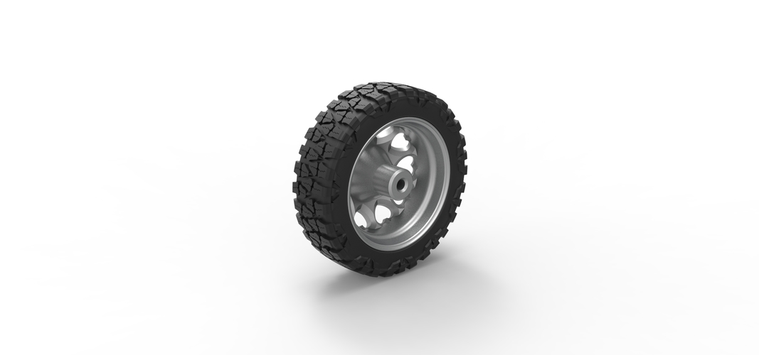 Front semi wheel for pickup Version 25 Scale 1:25 3D Print 556743