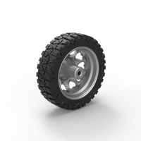 Front semi wheel for pickup Version 25 Scale 1:25 - Thumbnail 8