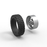 Front semi wheel for pickup Version 25 Scale 1:25 - Thumbnail 10