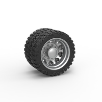 Rear semi wheel for pickup Version 25 Scale 1:25 - Thumbnail 1