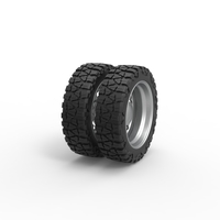 Rear semi wheel for pickup Version 25 Scale 1:25 - Thumbnail 2