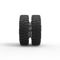 Rear semi wheel for pickup Version 25 Scale 1:25 - Thumbnail 4