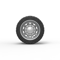 Rear semi wheel for pickup Version 25 Scale 1:25 - Thumbnail 5