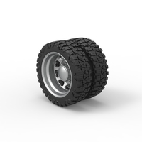 Rear semi wheel for pickup Version 25 Scale 1:25 - Thumbnail 7