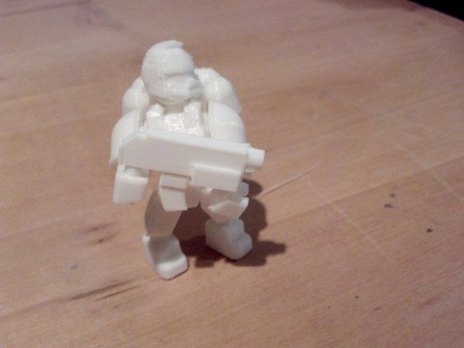 Space Marine - scalable and customisable - built off of Ghost 1. 3D Print 55679