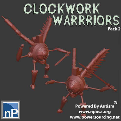 Clockwork Warriors - group 2 3D Print 556791