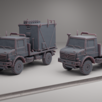 Small UNIMOG U4000 TRUCK  3D Printing 556805