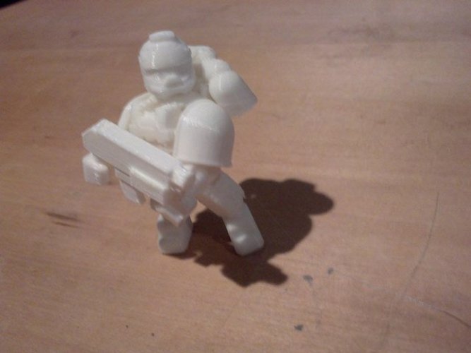 Space Marine - scalable and customisable - built off of Ghost 1. 3D Print 55681