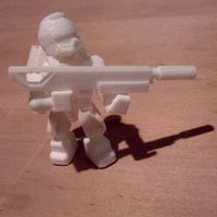 Small JumpJet Commando  - Open Source Minifig 3D Printing 55683