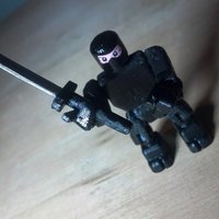 Lil Ninja - Open Source Minifig - Thumbnail 2