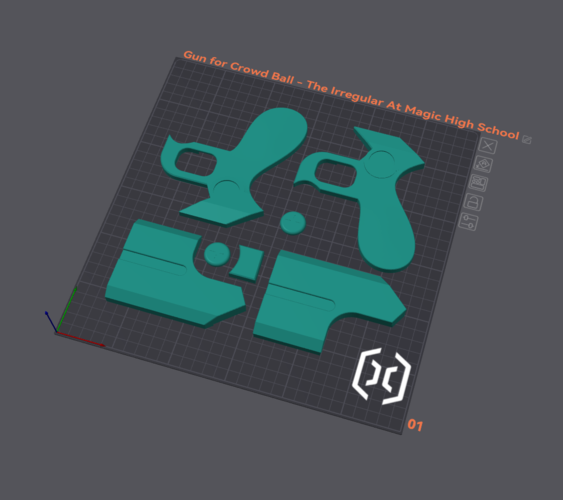 ​Gun for Crowd Ball from The Irregular At Magic High School  3D Print 556977