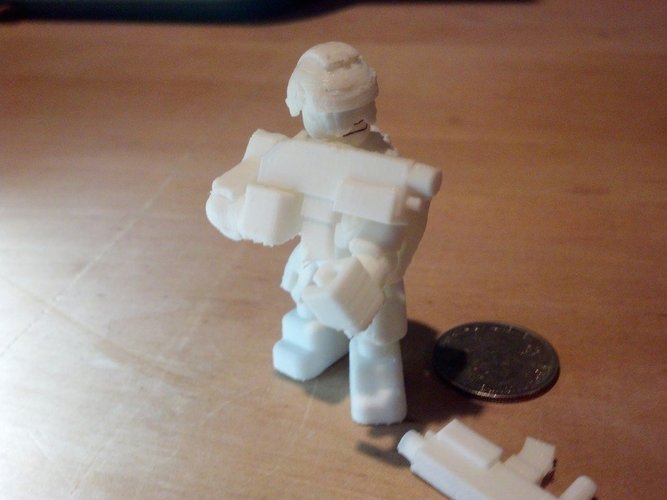 Galactic Commando  - The Open Source Minifig 3D Print 55700