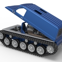 Vintage Monster tank Version 5 Scale 1:25 - Thumbnail 17