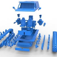 Vintage Monster tank Version 5 Scale 1:25 - Thumbnail 21