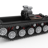Vintage Monster tank Base Version 2 Scale 1:25 - Thumbnail 1