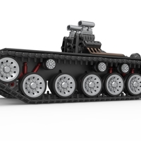 Vintage Monster tank Base Version 2 Scale 1:25 - Thumbnail 2