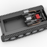 Vintage Monster tank Base Version 2 Scale 1:25 - Thumbnail 4